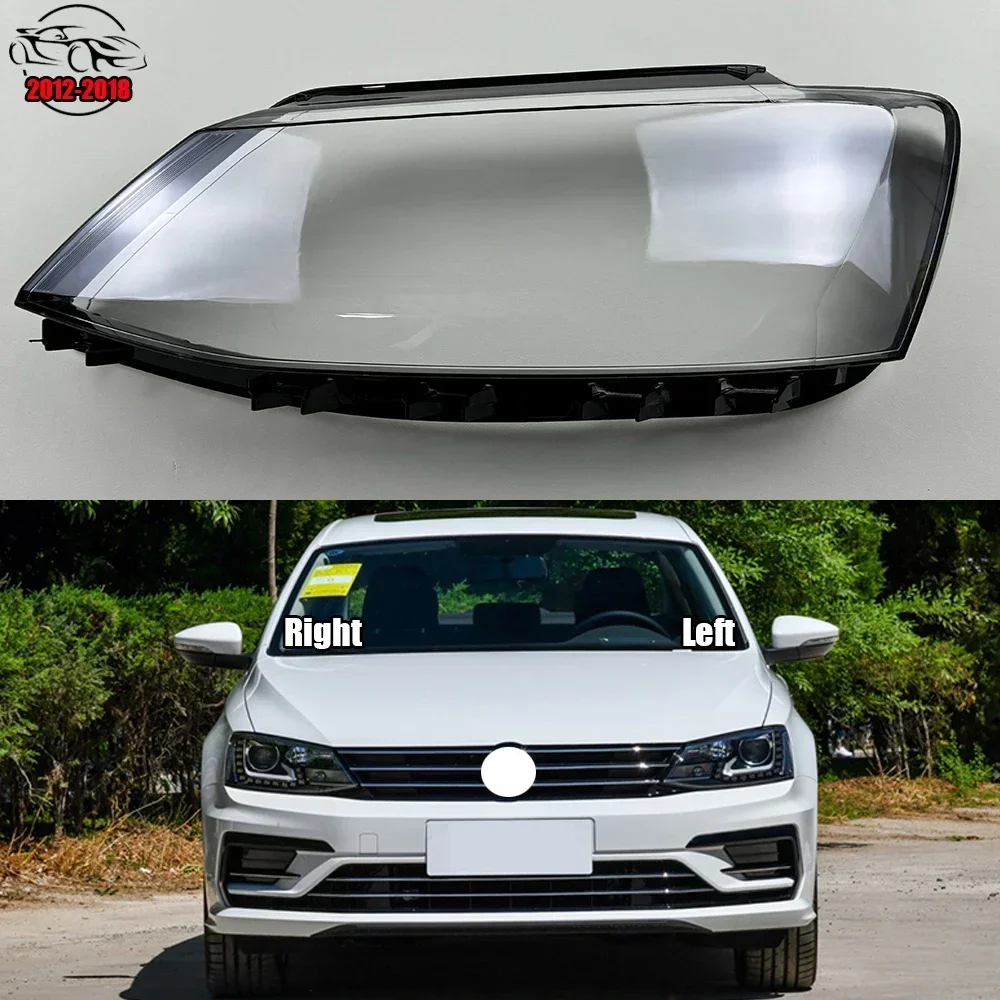 

For VW Jetta (Sagitar) 2012-2018 Front Car Protective Headlight Glass Lens Cover Shade Shell Auto Transparent Light Housing Lamp