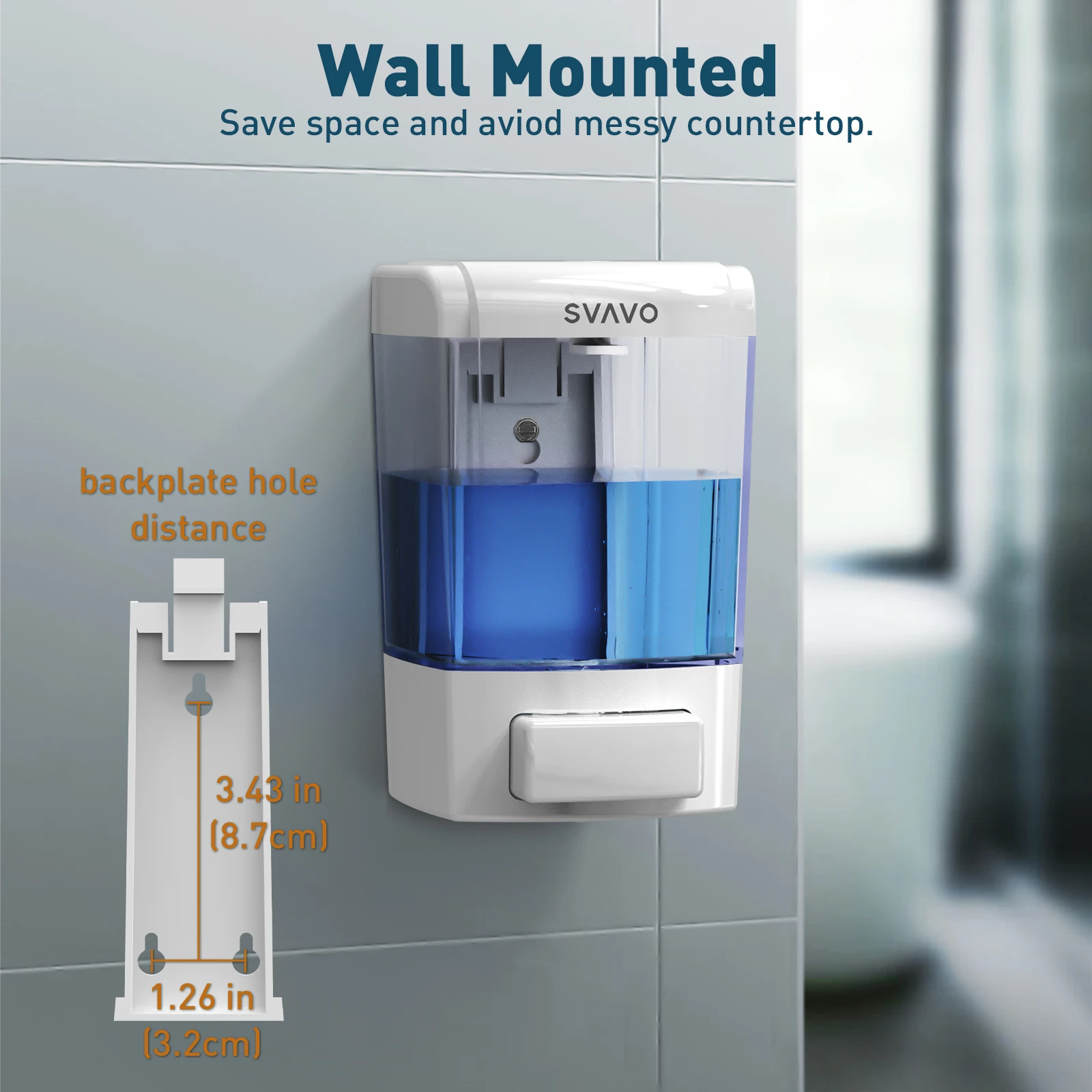 

SVAVO 700 мл дозатор шампуня для ванной комнаты настенный ручной дозатор мыла дезинфицирующее средство для рук гель для душа контейнер для дозатора душа