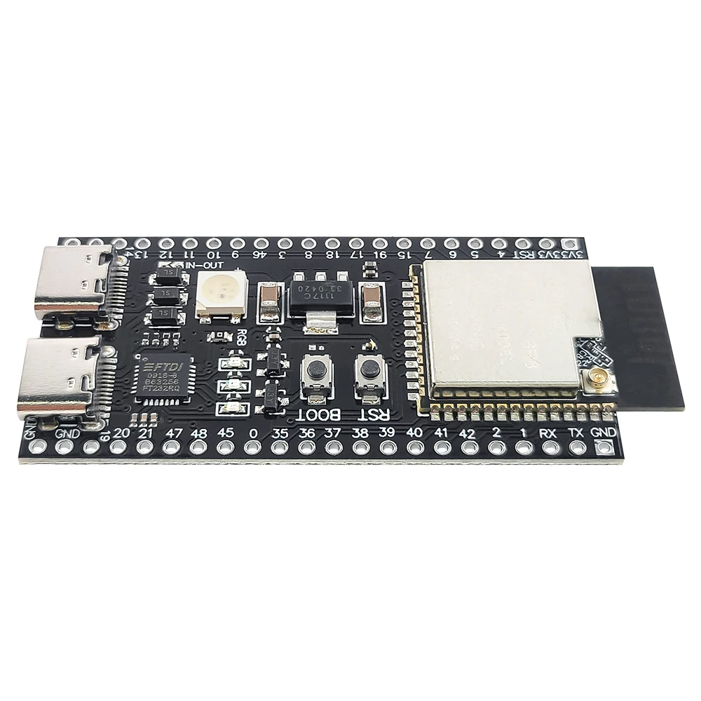 Nowa płytka rozwojowa ESP32 S3 z modułem 2.4G Wifi BT do AI IOT DIY ESP32-S3WROOM1 N16R8 8M PSRAM MCU 44PIN Type-C