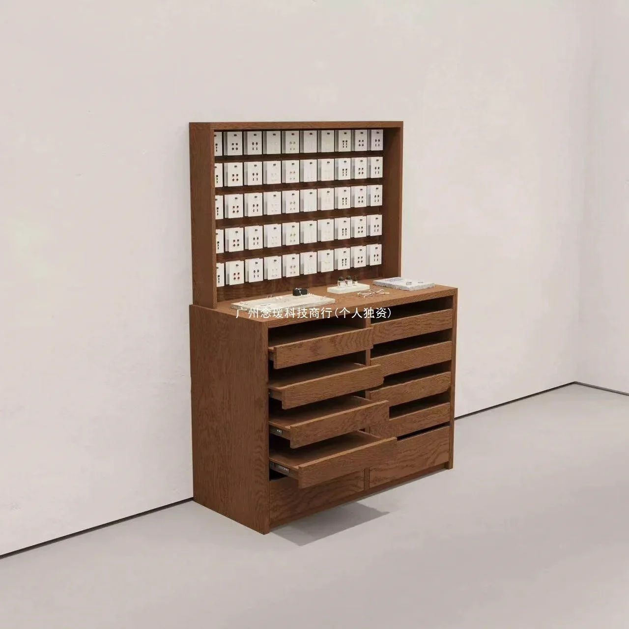 Jewelry store display cabinet Nakajimadai retro counter clothing storeflowing water table display stand earrings displaycabine