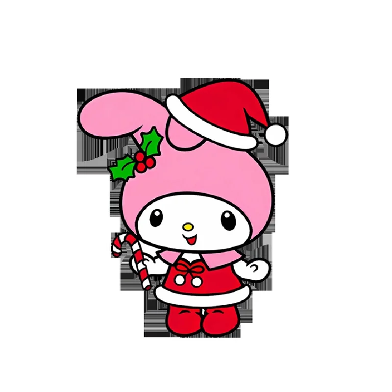 Nuevo Sanrio acrílico plano Anime lindo conjunto coche mochila llave colgante hogar árbol de Navidad colgante decoración juguetes para niños regalos