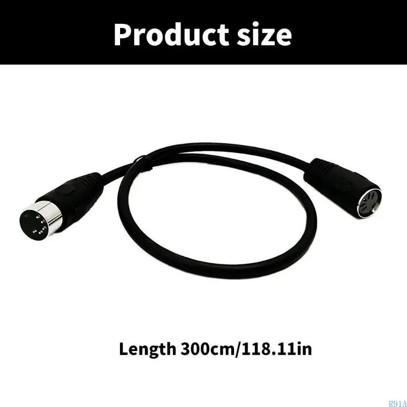 R91A MIDI5PIN MALE TOMEMEL CONNECTORS 5PIN DIN STUDIO使用のために中途半端