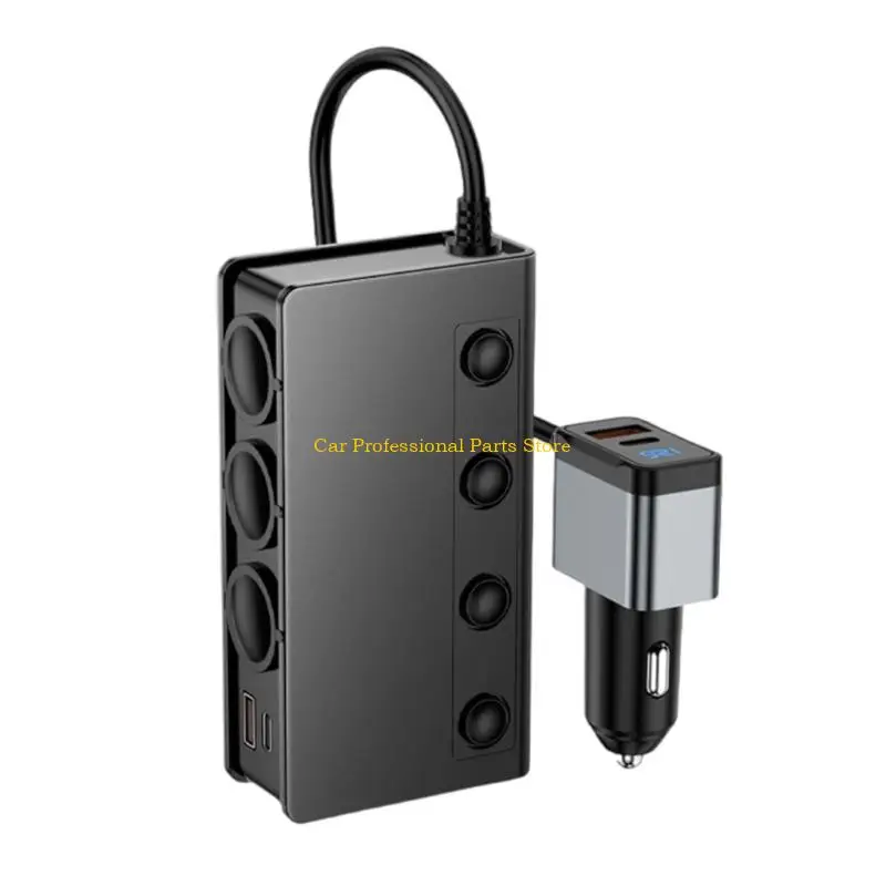 

R53D Fast Car Chargers Сигареты более легкие адаптер QC3 0 PD18W Fireproof Construction
