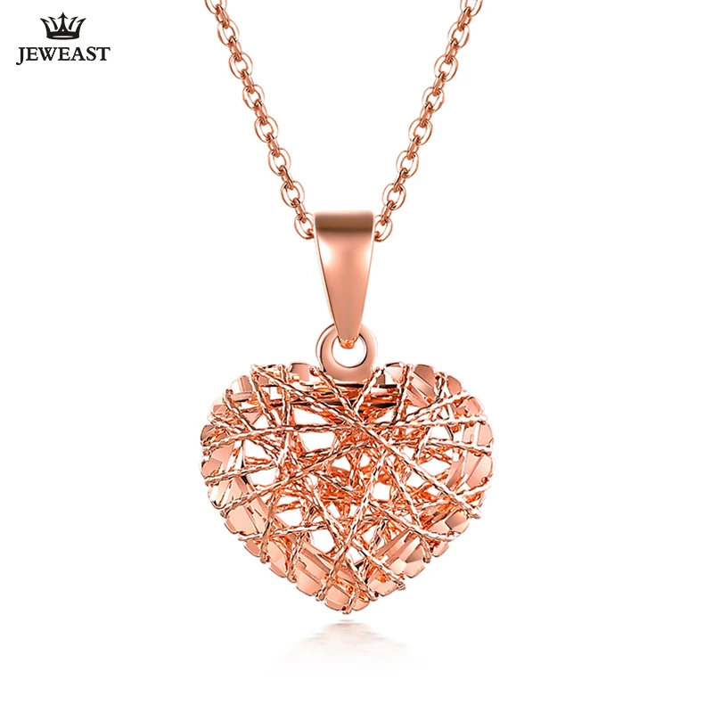 

18K Pure Gold Pendant Real AU 750 Solid Gold Charm Good Mesh Hearts Upscale Trendy Classic Party Fine Jewelry Hot Sell New 2023