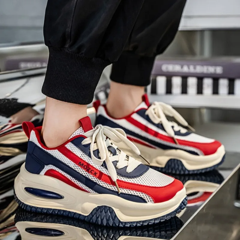 

High-quality Men's Sneakers Wear Resistant Lightweight Platform Sneakers for Men Trendy Comfortable Soft Sole Men Shoe Кроссовки