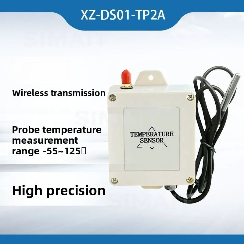 Remote Wireless Temperature Monitoring Sensor, Transmission, Industrial Waterproof Probe, Wiring-free Installation