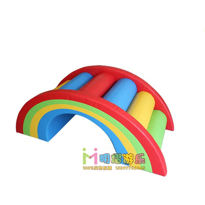 Arch Bridge New Rainbow Bridge Parent-Child Series Soft Rainbow Bridge a Facility for Children to Bore Climbing Combination