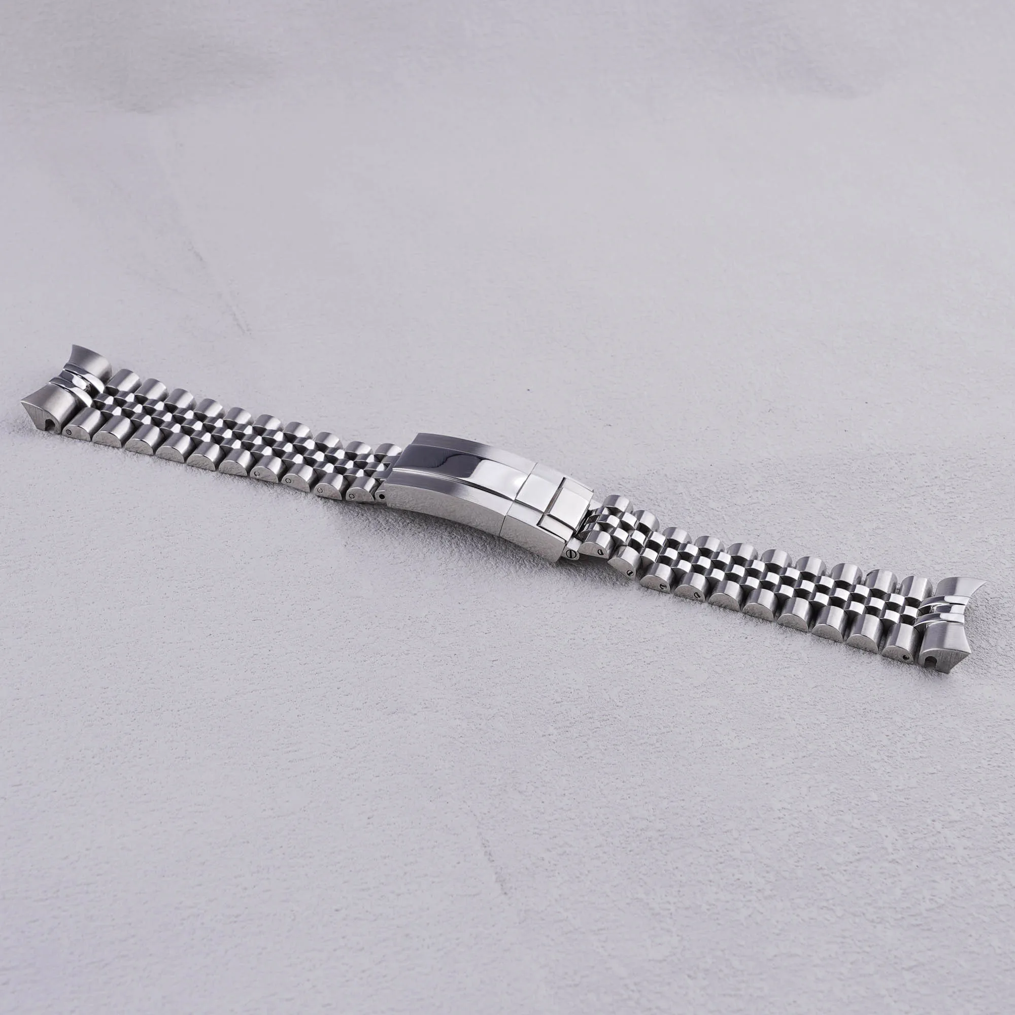 Bracelet de montre Rolamy en acier inoxydable massif de 22 mm avec extrémités courbées pour Seiko 5 SRPD53 SRPD55 SRPD63 SKX007 SKX009 Jubilee