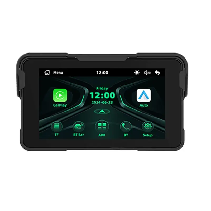 

Беспроводной портативный 5-дюймовый цифровой навигационный дисплей для мотоцикла с поддержкой CarPlay и Android Auto