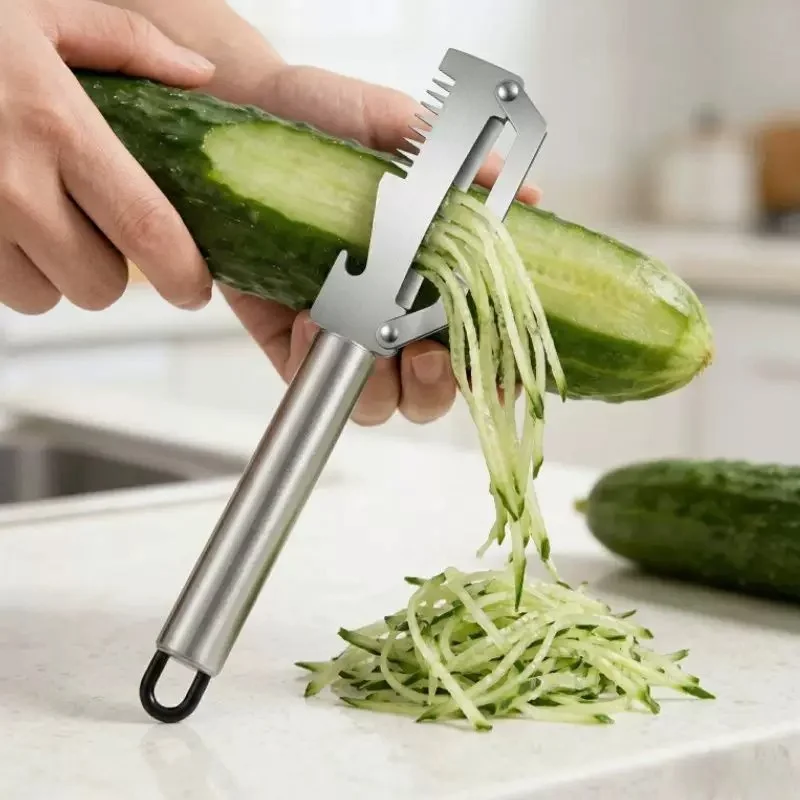 2026 New Stainless Steel Vegetable Peeler with  3-in-1 Fruit Potato Peeler with Bottle Opener Kitchen Peeling Cooking Tools ﻿