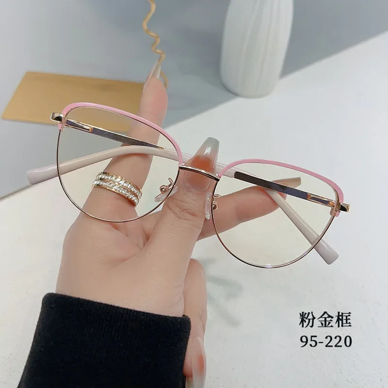 แว่นตาแฟชั่นแว่นตาคอมพิวเตอร์แว่นตาออปติคอลแว่นตา pelindung Mata คอมพิวเตอร์แว่นตาสีฟ้าป้องกันแสงออกแบบสำหรับผู้หญิง