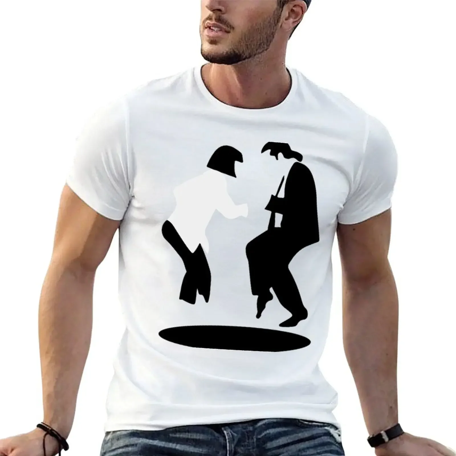 

pulp fiction dance T-Shirt new edition customs heavyweight t shirts for men