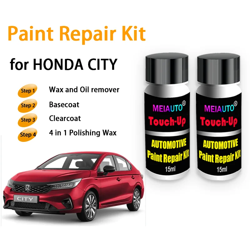 ชุดซ่อมสีรถสําหรับ HONDA CITY Touch-Up ปากกาสี Scratch Remover สีรถยนต์ Care อุปกรณ์เสริม