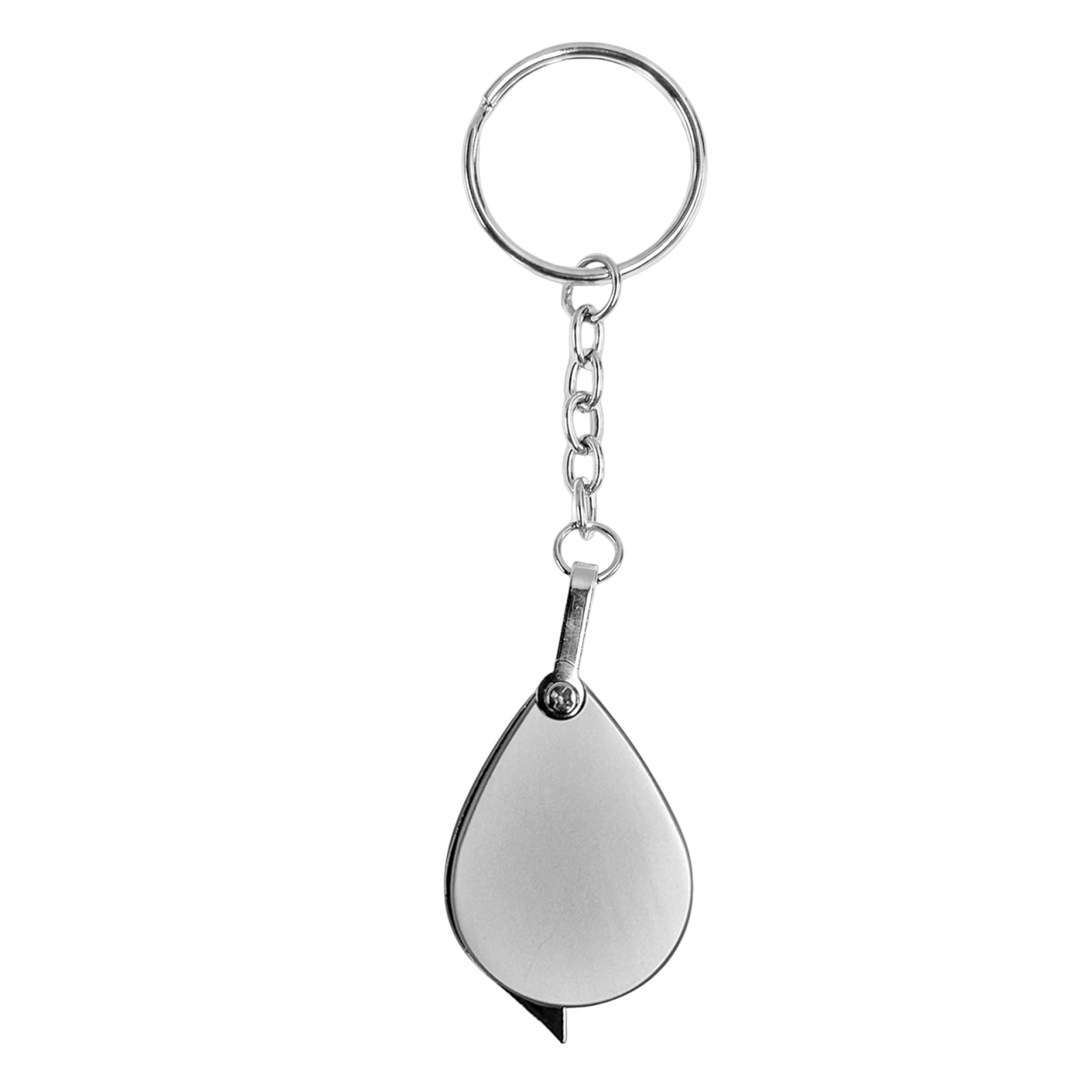 Portable 10/15X Folding Key Ring Mini Magnifier Key Chain Magnifying Durable Glass Loupe Pocket Tool Holiday Gift