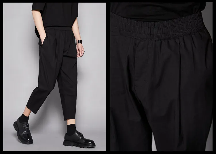 Summer Special Recommended Cut Thin Material Design Hong Style Retro Solid Color Nine Points British Wild Tapered Casual Pants