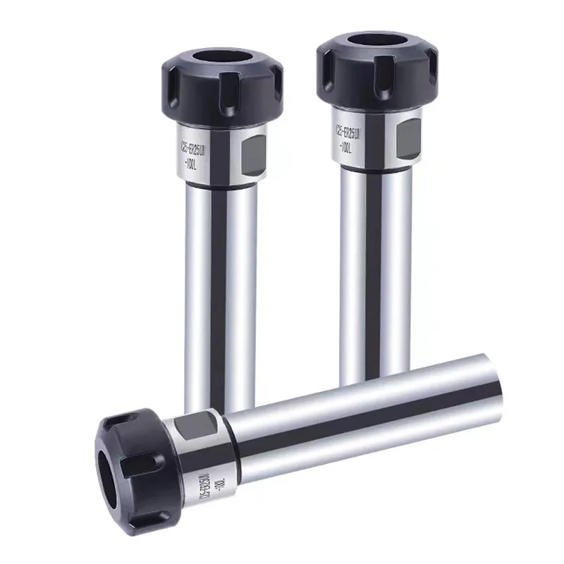 Imagem -02 - Haste Reta de Extensão 100 mm C16 C20 C25 C32 150 mm Mandril de Pinça de Extensão Suporte Porca Er25um Er32um Er40um Er25 Er32 Er40