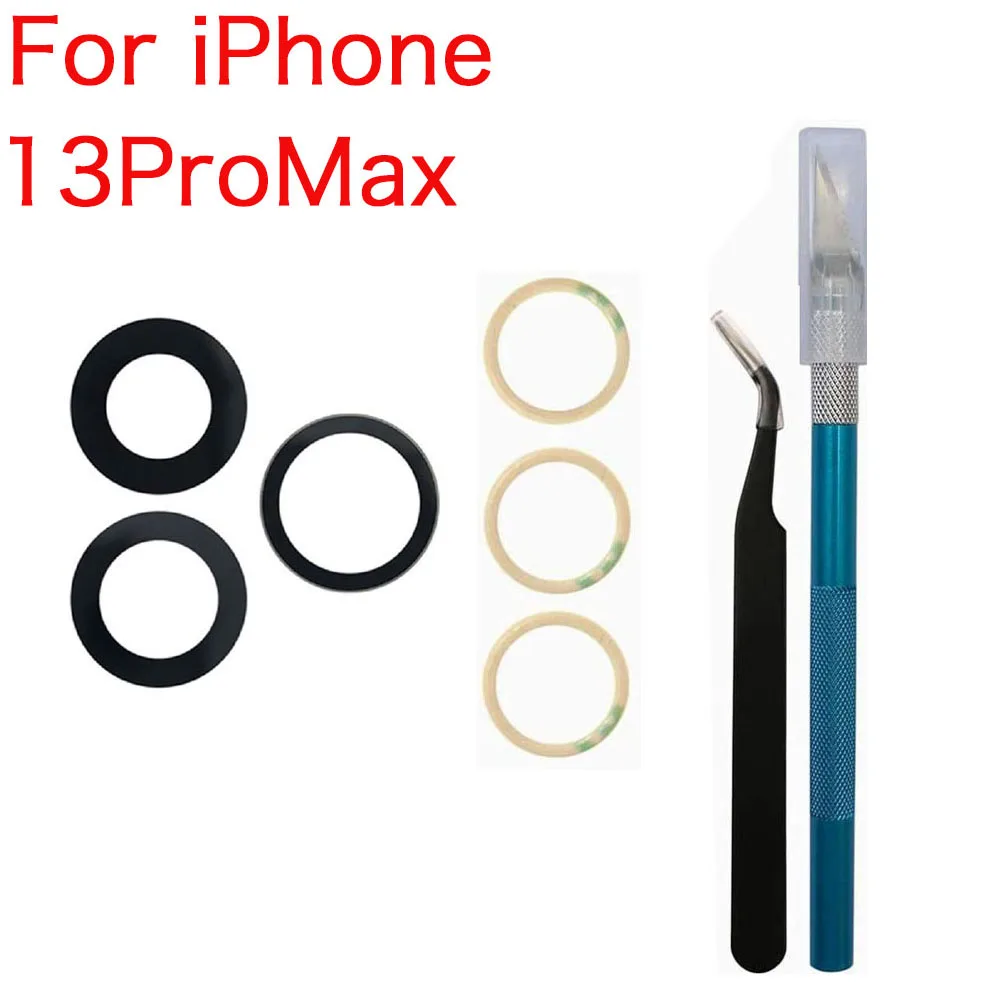 Vetro Posteriore Per Fotocamera IPhone 14 E 14 Plus – Con Adesivo E Kit Attrezzi, Riparazione Fai-da-te Senza Smontare Il Telefono