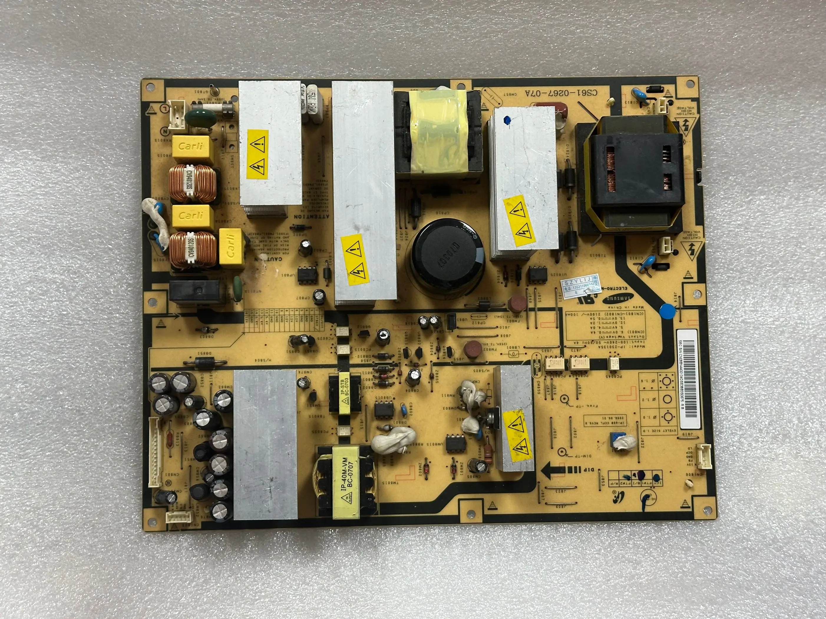 

Original LA40N71B power supply CS61-0267-07A IP-230135A BN44-00134D