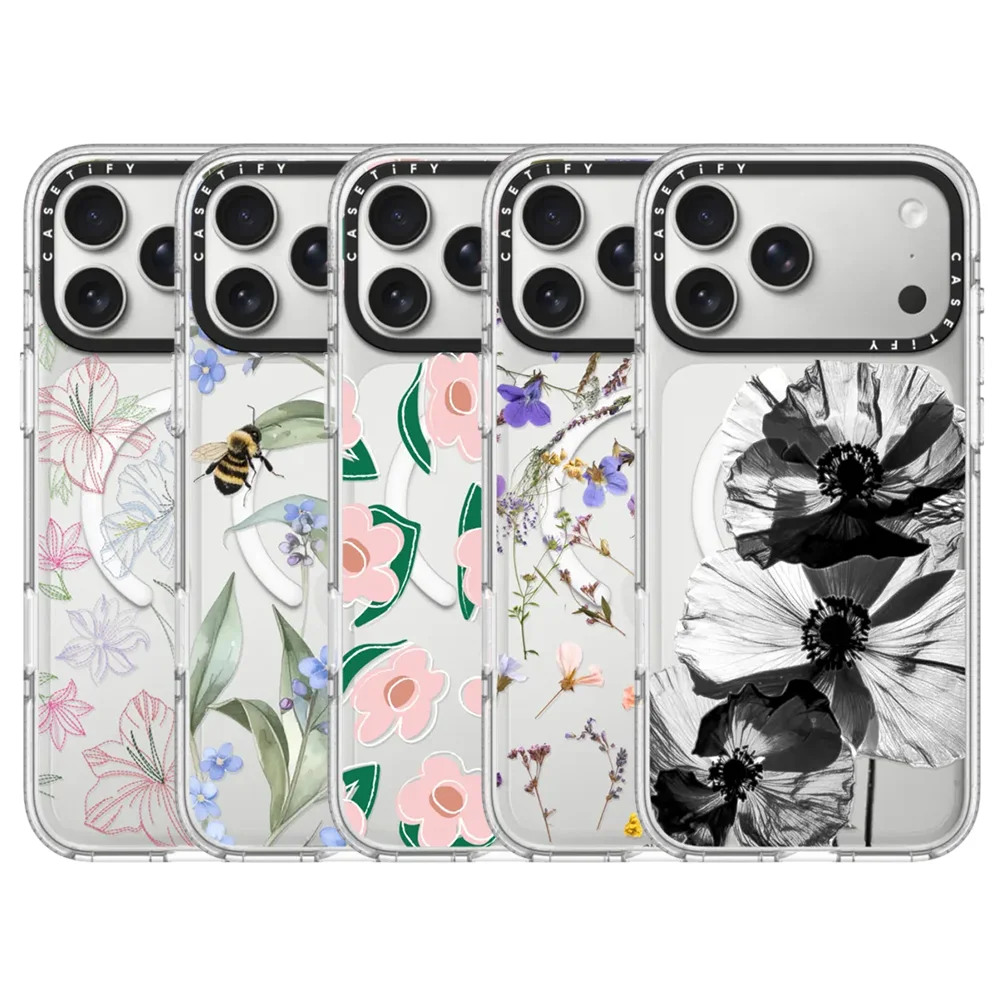 

CASETiFY Spring Forest Floral Series Magnetic Drop-proof Case for iPhone 13 14 15 16 17 Pro Max Air Plus Protect Cover