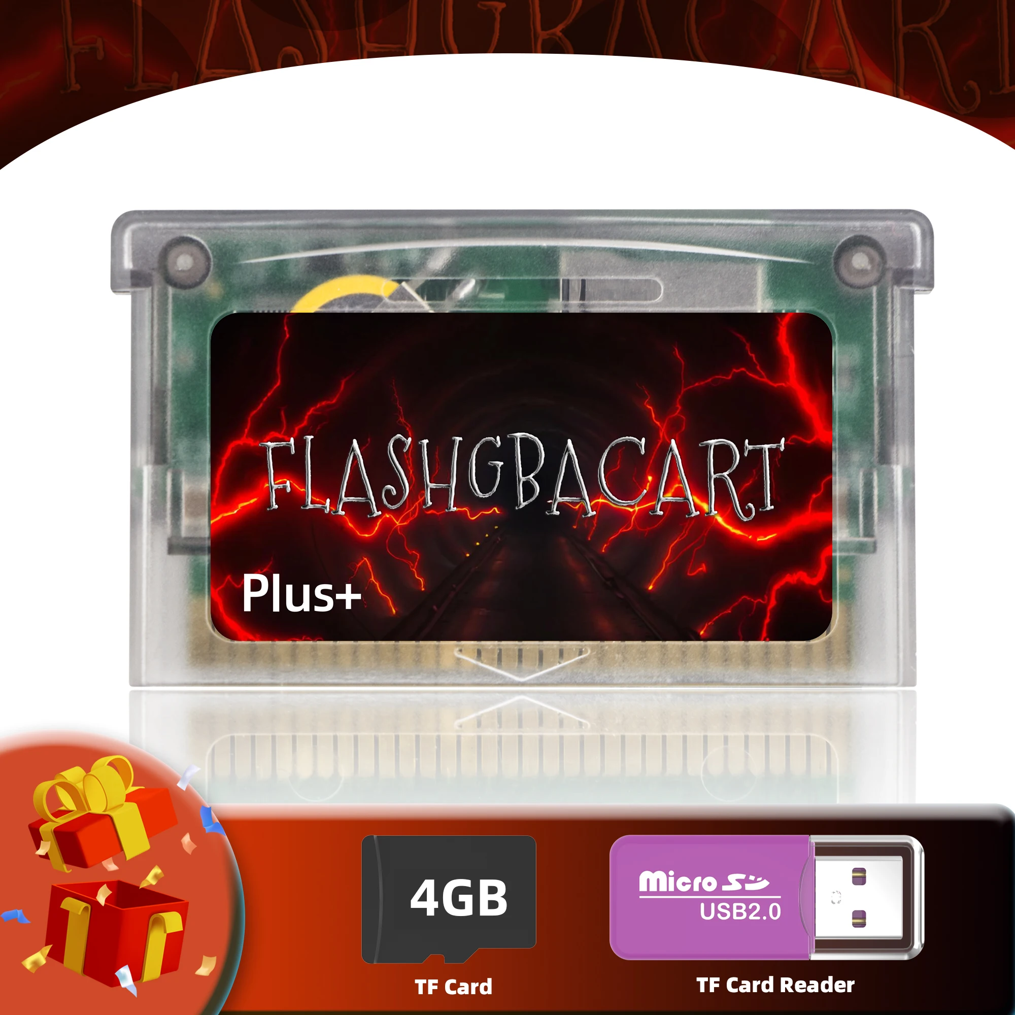REMANK V1.5 Flash GBA Cart FLASHGBACART RTC 1M 100+Retro Game V1.5 GBA Flash NES  Support GBA GBC GB NES Compatible DS