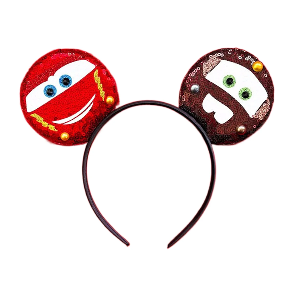 Auto's Mickey Mouse oorhoofdband 95 Flash haaraccessoires pretpark aankleden jongen hoofddeksels vakantie haaraccessoires