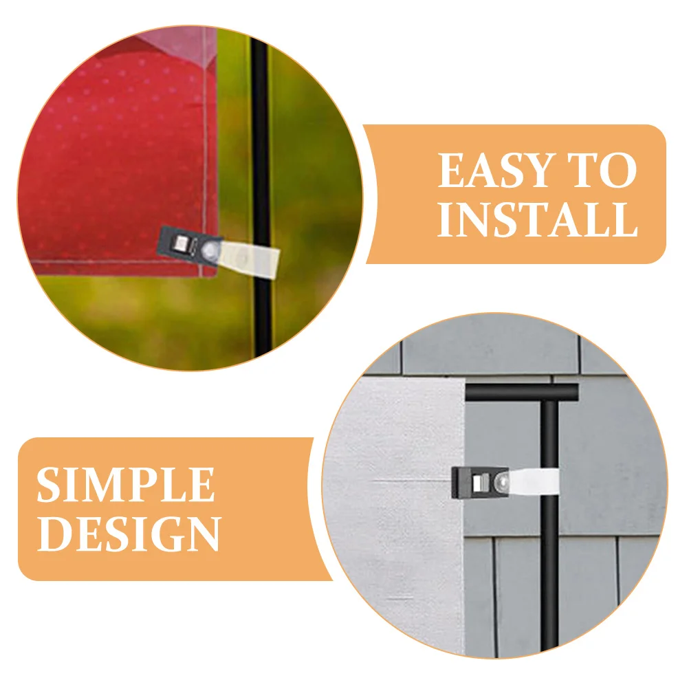 

40Pcs Garden Flag Stoppers Windproof Clips Easy Install No Tools Needed for Yard Flag Weights for Wind Yard Banner Clips