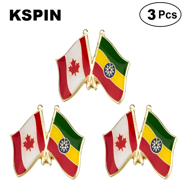 Canadá e Brasil Frendship Lapela Pin Broches Pins Bandeira crachá Broche Emblemas