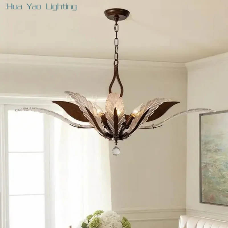 

Ресторан Арт Деко антикварная люстра Освещение светодиодные люстры с блеском потолочные Ретро Американский дом Спальня Лампа для дома