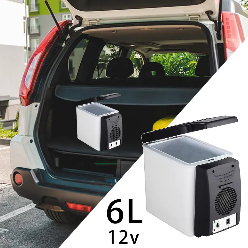 6L Portable Fridge Freezer 12V Car Refrigerator Cooler for Outdoor Travel