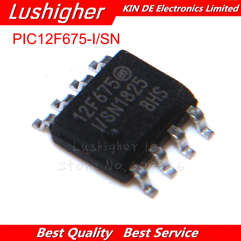 

50 шт PIC12F675-I/SN SOP-8 PIC12F675 SOP 12F675-I/SN SMD 12F675 SOP8