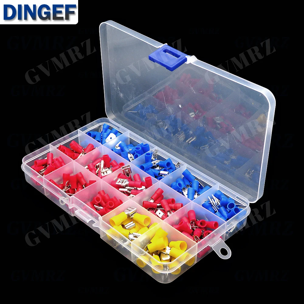 280PCS Wire Connector Kit Spade Butt Connector Kit Male Female Insulated Terminals Cold Crimp Terminals Assorted Crimp Terminals