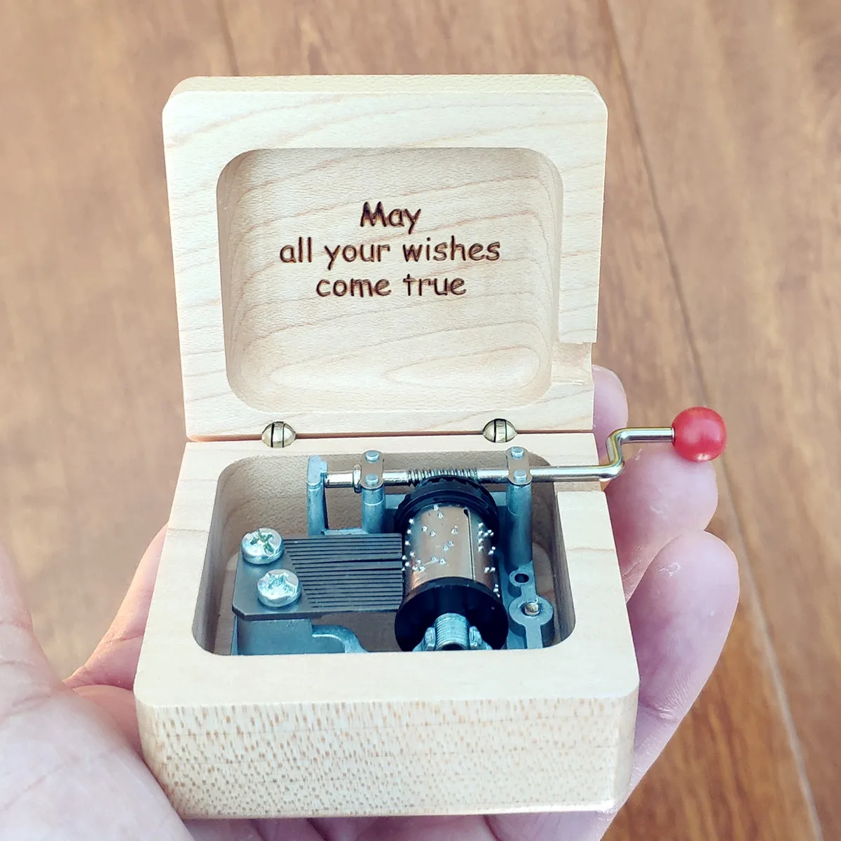 Dreams Come True Music Box, Custom Engraved Anniversary Personalized Gifts, Unusual Father and Mother's Day