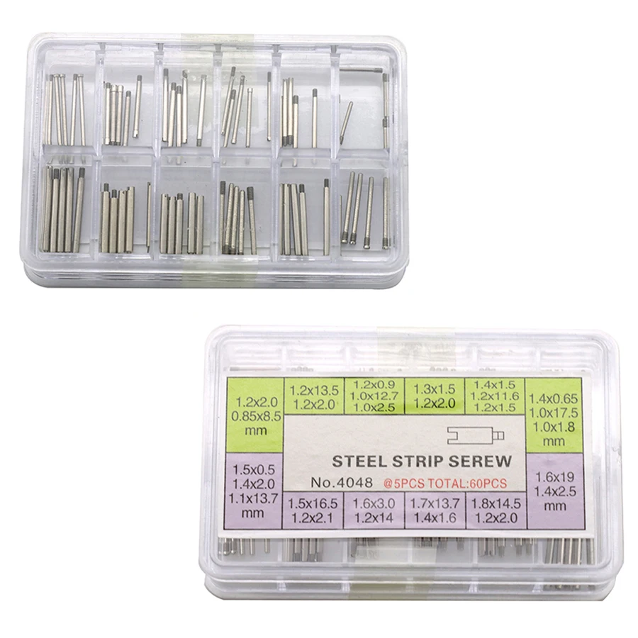 إكسسوارات الساعات المعبأة لإصلاح الساعة، سلسلة ساعات عالمية لتوصيل حزام العمود، برغي دقيق