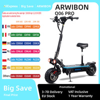 ARWIBON Q06 Pro Electric Scooter 11 Inch Tire Off-Road Electric Scooter 60V 27Ah 2800W Dual Powerful Motor Escooter For Adults