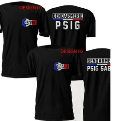 France Gendarmerie PSIG GIGN Sabre Special Forces T Shirt Short Sleeve Casual 100% Cotton T Shirt