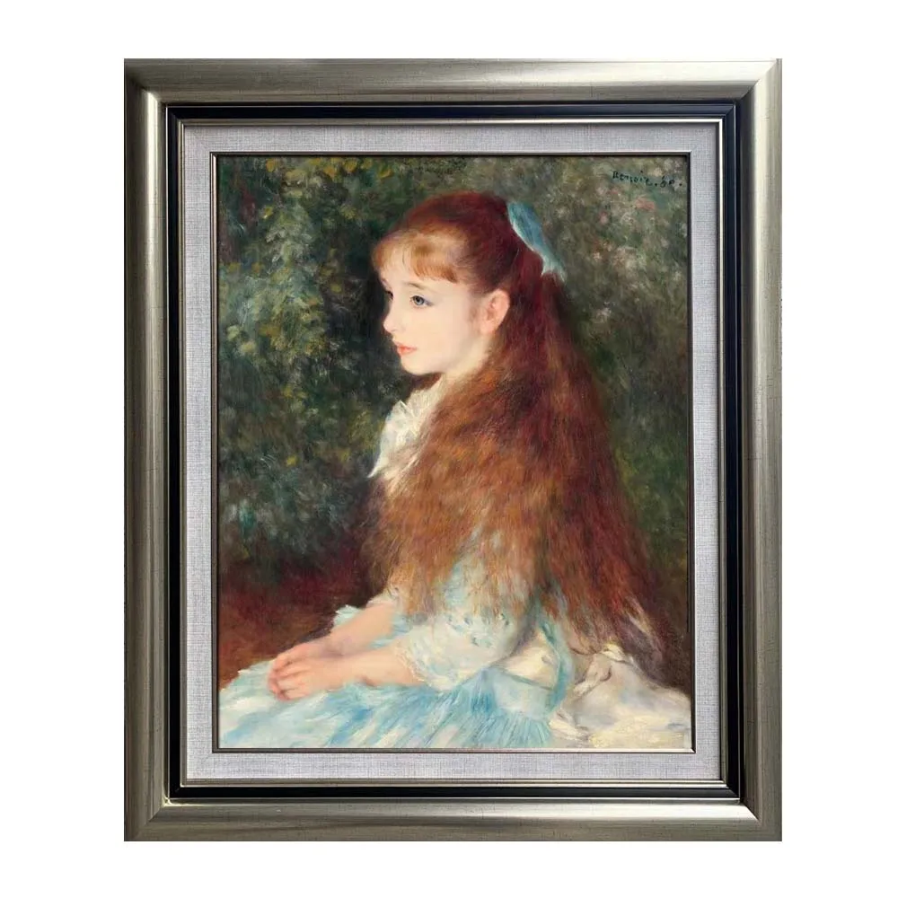 Hand painted high quality reproduction of little Irene by Pierre-Auguste Renoir Custom portrait oil painting from your photo