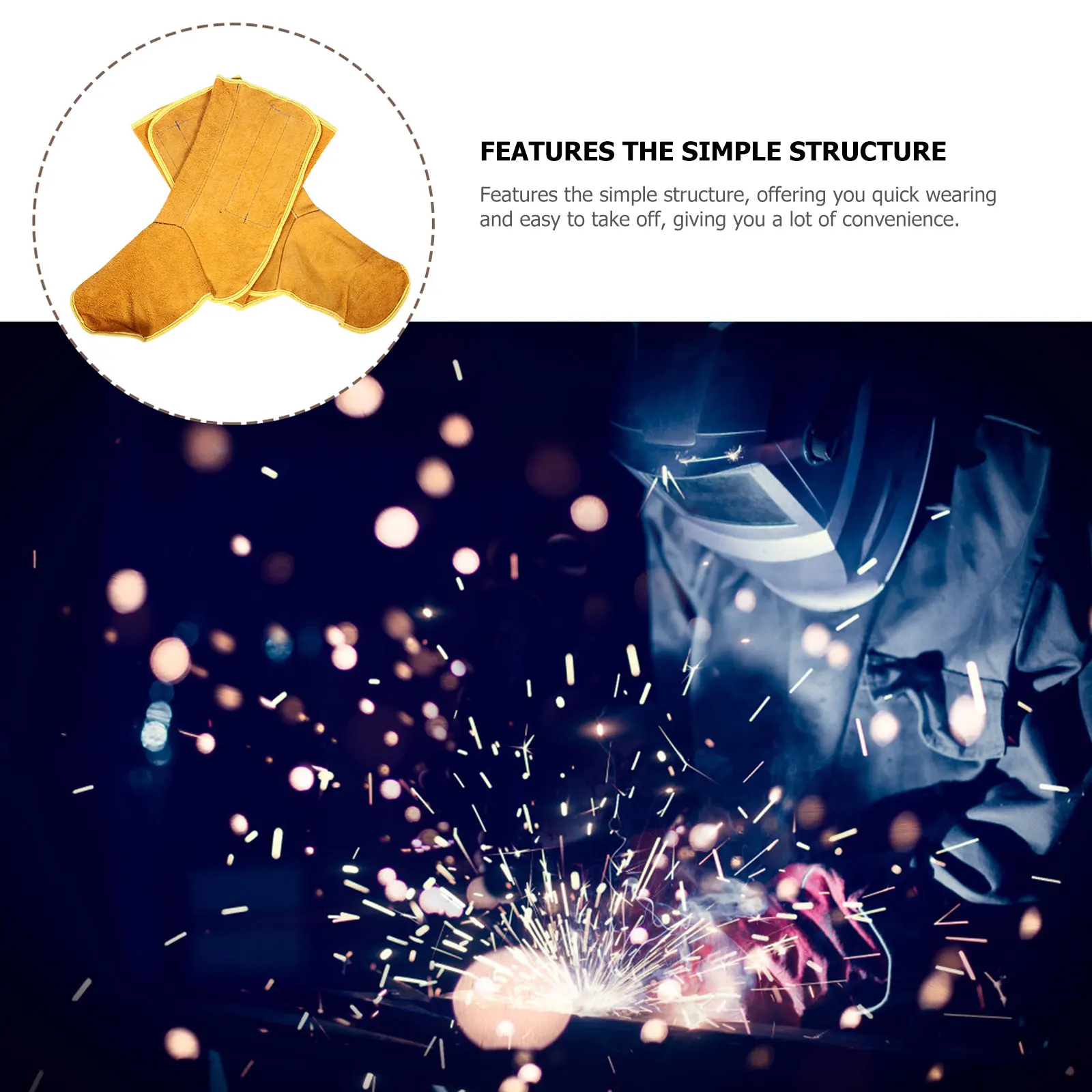 Welding Foot Cover Welder Protective Cowhide Shoe Resistant Scald Abrasions Lightweight Practical Use Long Time