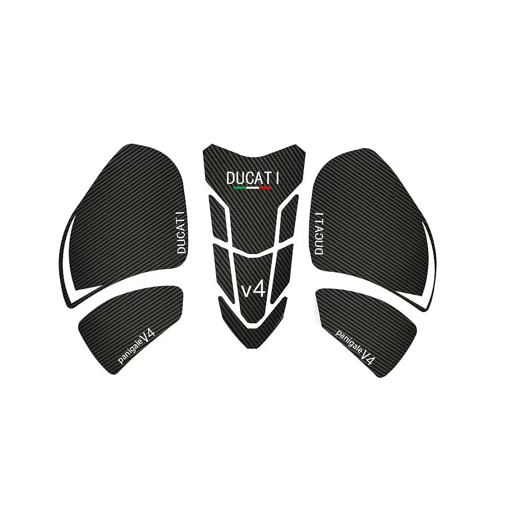 Motocicleta Anti Slip Tanque de Combustível Pad, Joelho de Gás Lateral, Adesivo para Ducati V4 Panigale V4S Streetfighter V4 S 2022 2021 2020 2018