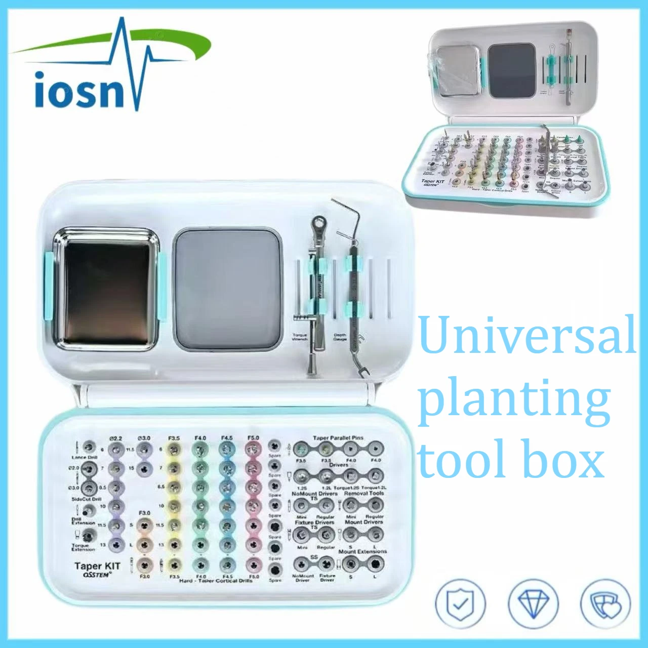

kit Dental Implant Kit Accessories Implant Lift Surgical Tools Kit Path Drill Flattening Drill Tissue Kit