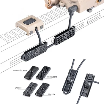 금속 CNC 에어소프트 부착물, M-Lok 키모드, 와이어 가이드 시스템, 에어소프트 무기 레일 핸드가드, 고정 액세서리, 3 개/세트