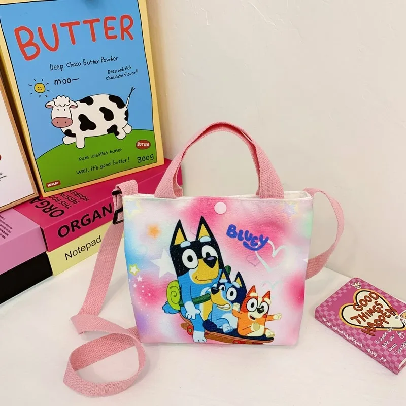 

Голубой и Бинго аниме персонаж печать мультфильм Mnin сумка на одно плечо сумка через плечо подарок на день рождения и Рождество