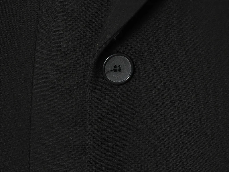 Casaco feminino 2025 outono novo estilo preto manga longa fino terno minimalista jaqueta casual deslocamento elegante casaco feminino