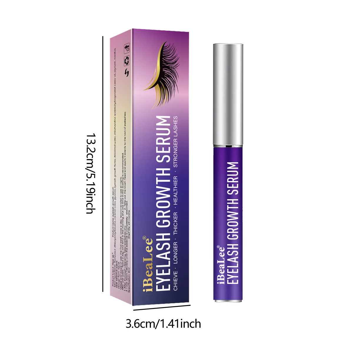 1pc Soluzione nutrizionale per ciglia spessa, snella, lunga, nutriente e nutriente per la riparazione della base delle ciglia naturale trasparente 8ml