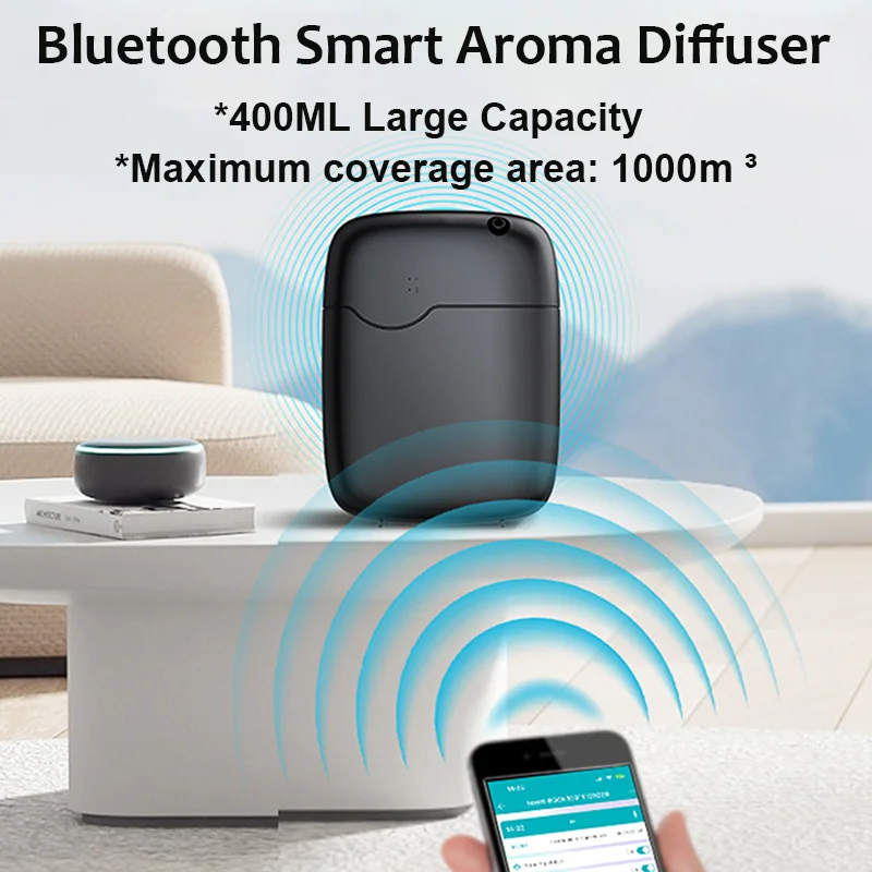 

Умный аромадиффузор NAMSTE с Bluetooth-управлением и экраном, электрический диффузор для эфирных масел с охватом 1000 м³