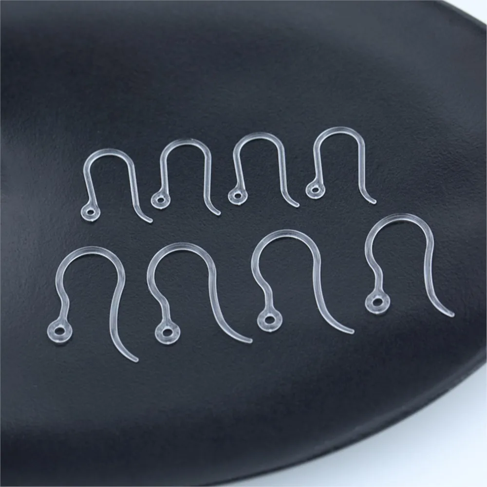 ตะขอเกี่ยวต่างหูพลาสติกใส 40 ชิ้น พร้อมห่วงแบบตะขอเกี่ยวปลาฝรั่งเศส พร้อมจุกปิดต่างหูแบบใส สำหรับทำเครื่องประดับ DIY