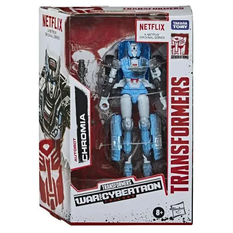 In Stock Takara Tomy Transformers Netflix Series Generations War for Cybertron: Trilogy Chromia Deluxe Action Figure Collection