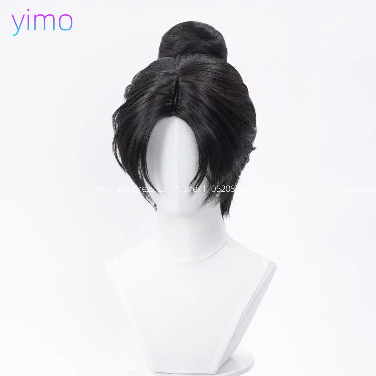 스왈 로우 클라우드 십육색 천국의 봄 코스프레 애니메이션 고대 스타일 가발 블랙