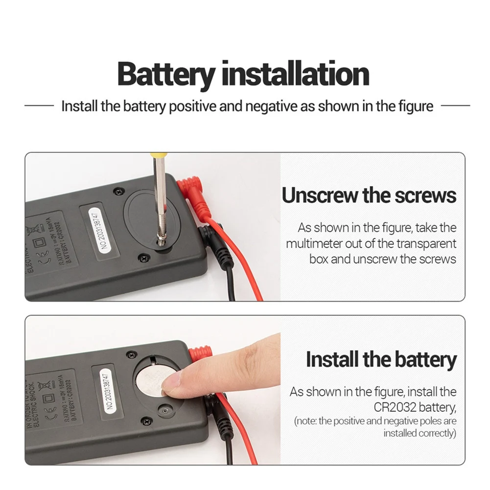 【خفض السعر!】ANENG AN101 جهاز اختبار متعدد رقمي صغير متعدد المترو تيار مستمر/التيار المتناوب الجهد الحالي مقياس قدرة دائرة التوالي اختبار الجيب المهنية