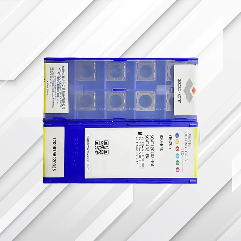 Original ZCCCT SCMT09T304-EM SCMT09T308-EM SCMT120404-EM SCMT120408-EM YBC202 YBG205 YBM253 carbide insert for CNC cutting Tools