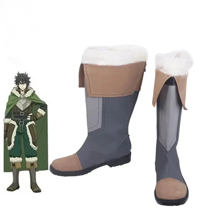 

RealCos, аниме «Восход щита», герой Наофуми Иватани, туфли на плоской подошве для косплея, ботинки для Хэллоуина, карнавала, реквизит на заказ